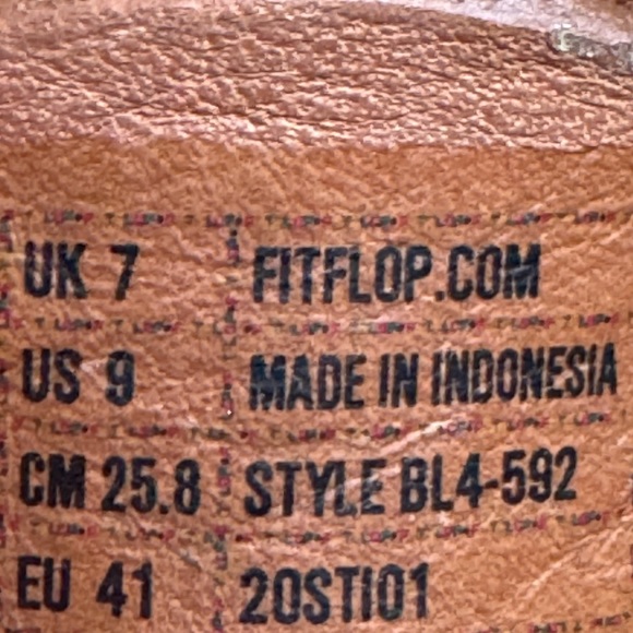 Fitflop REAGAN ROPE TOE RING Light Brown/ Sparkly Pink sandals Women Sz 9 M - Picture 7 of 8